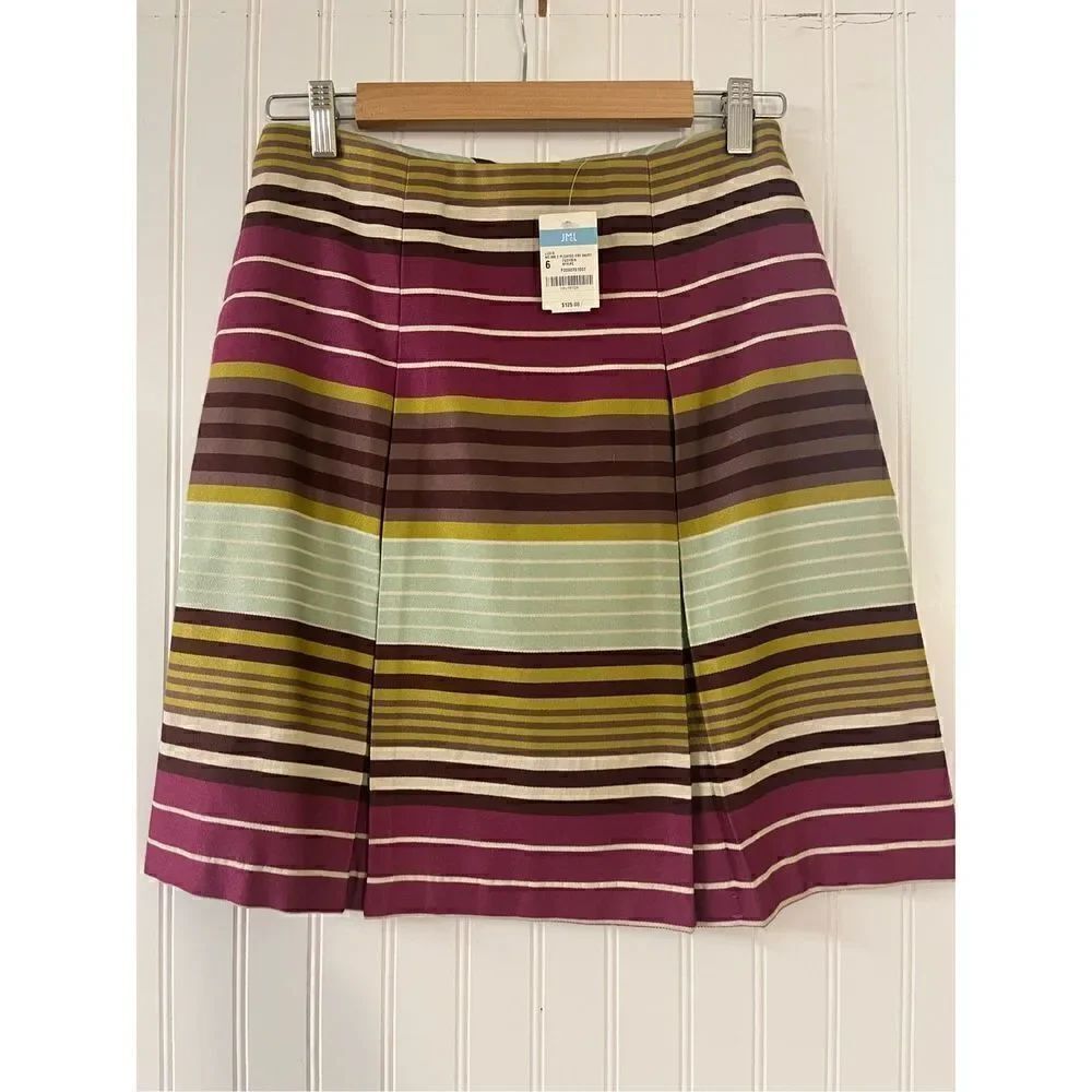 J. McLaughlin pleated front skirt “Lucia” sz 6 NWT
